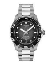 Tissot Seastar 1000 Black Dial Silver Steel Strap Watch For Men - T120.410.11.051.00