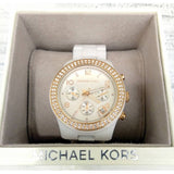 Michael Kors Ceramic White Dial White Steel Strap Watch for Women - MK5269