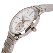 Michael Kors Portia Quartz Silver Dial Silver Steel Strap Watch For Women - MK3837
