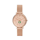 Fossil Jacqueline Quartz Rose Gold Dial Rose Gold Mesh Strap Watch for Women - ES4628