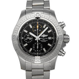 Breitling Avenger Chronograph 45mm Black Dial Silver Steel Strap Watch for Men - A13317101B1A1