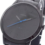 Fossil The Minimalist Black Dial Black Steel Strap Watch for Men - FS5308