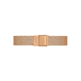 Daniel Wellington Quadro Unitone Rose Gold Dial Rose Gold Mesh Strap Watch For Women - DW00100484