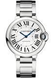 Cartier Ballon Bleu De Cartier Silver Dial Silver Steel Strap Watch for Women - WSBB0048