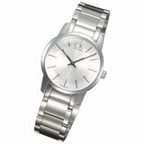 Calvin Klein City Silver Dial Silver Steel Strap Watch for Women - K2G23126