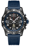 Breitling Endurance Pro United States Naval Academy Black Dial Blue Rubber Strap Watch for Men - X823103C1B1S1