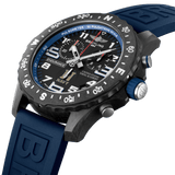 Breitling Endurance Pro United States Naval Academy Black Dial Blue Rubber Strap Watch for Men - X823103C1B1S1