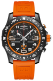 Breitling Endurance Pro Princeton University Edition Black Dial Orange Rubber Strap Watch for Men - X823104C1B1S1