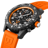 Breitling Endurance Pro Princeton University Edition Black Dial Orange Rubber Strap Watch for Men - X823104C1B1S1