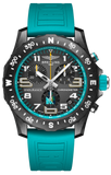 Breitling Endurance Pro Ironman 70.3 World Championship Grey Dial Turquoise Rubber Strap Watch for Men - X823105C1M1S1