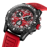 Breitling Endurance Pro Ironman Red Dial Red Rubber Strap Watch for Men - X823109A1K1S1