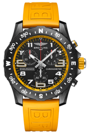 Breitling Endurance Pro Black Dial Yellow Rubber Strap Watch for Men - X82310A41B1S1