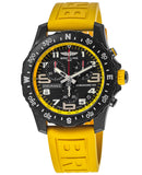 Breitling Endurance Pro Black Dial Yellow Rubber Strap Watch for Men - X82310A41B1S1