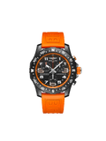 Breitling Endurance Pro Black Dial Orange Rubber Strap Watch for Men - X82310A51B1S1