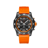 Breitling Endurance Pro Black Dial Orange Rubber Strap Watch for Men - X82310A51B1S1