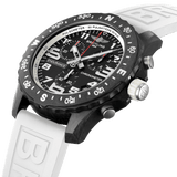 Breitling Endurance Pro Black Dial White Rubber Strap Watch for Men - X82310A71B1S1