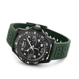 Breitling Endurance Pro Black Dial Green Rubber Strap Watch for Men - X82310D31B1S1