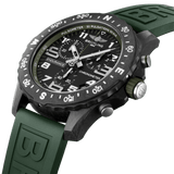 Breitling Endurance Pro Black Dial Green Rubber Strap Watch for Men - X82310D31B1S1