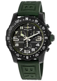 Breitling Endurance Pro Black Dial Green Rubber Strap Watch for Men - X82310D31B1S1