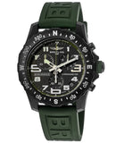 Breitling Endurance Pro Black Dial Green Rubber Strap Watch for Men - X82310D31B1S1