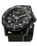 Breitling Endurance Pro Black Dial Green Rubber Strap Watch for Men - X82310D31B1S1