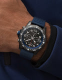 Breitling Endurance Pro Black Dial Blue Rubber Strap Watch for Men - X82310D51B1S1