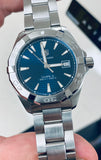 Tag Heuer Aquaracer Blue Dial Watch for Men - WAY2112.BA0928