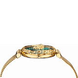 Versace Palazzo Empire Greca Green Dial Gold Mesh Bracelet Watch for Women - VEDV00819