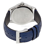 Gucci G Timeless Quartz Blue Dial Blue Leather Strap Watch For Men - YA1264032