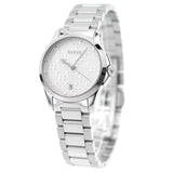 Gucci G Timeless Quartz Silver Dial Silver Steel Strap Watch For Women - YA126551