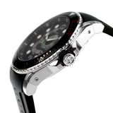 Gucci Dive Quartz Kingsnake Black Dial Black Rubber Strap Watch For Men - YA136217