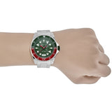 Gucci Dive Quartz Green Dial Silver Steel Strap Watch For Men - YA136222