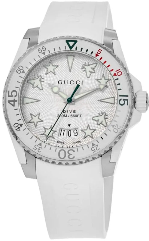 Gucci dive white best sale