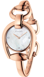 Gucci Horsebit Collection Diamonds Mother of Pearl Dial Rose Gold Steel Strap Watch For Women - YA139508