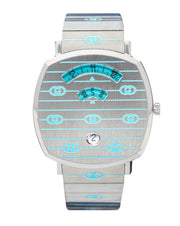 Gucci Grip Quartz Silver Dial Silver Steel Strap Watch For Women - YA157437