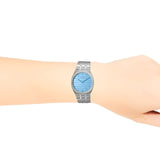 Gucci 25H Quartz Blue Dial Silver Steel Strap Unisex Watch - YA163408