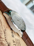 Tissot Luxury Powermatic 80 Silver Dial Brown Leather Strap Watch Untuk Pria - T086.407.16.031.00