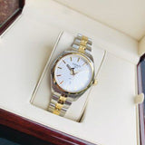 Tissot T Classic PR 100 White Dial Two Tone Steel Strap Watch for Men - T101.410.22.031.00