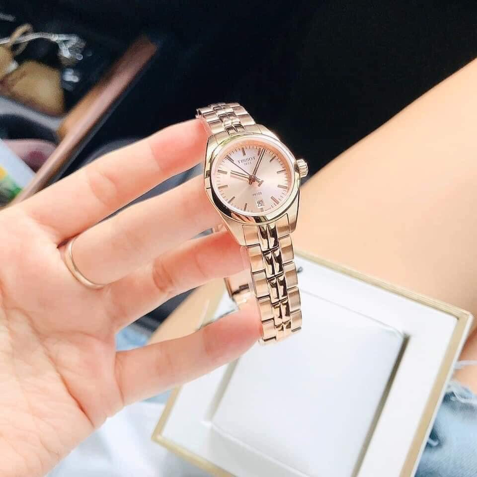 Tissot T Classic PR 100 Donna Rose Gold Lady Small Watch For  display picture 1