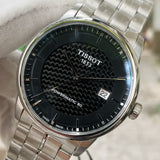 Tissot Luxury Powermatic 80 Black Dial Silver Steel Strap Watch for Men - T086.407.11.201.02