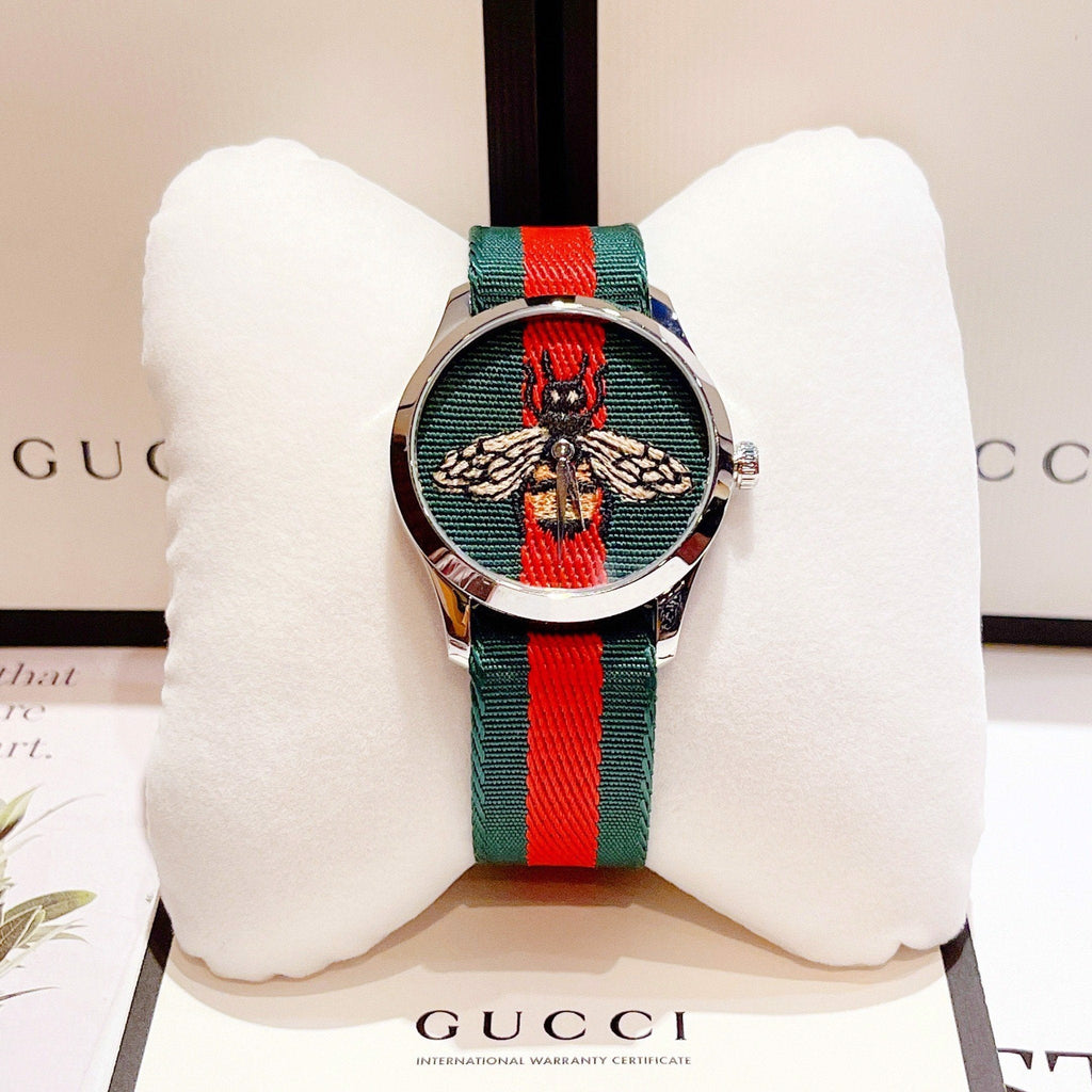 Gucci Le Marche des Merveilles Red & Green Dial Red & Green Nylon