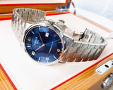 Tissot Luxury Powermatic 80 Blue Dial Silver Steel Strap Jam Tangan Untuk Pria - T086.407.11.047.00