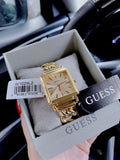 Guess Vanity Gold Dial Gold Steel Strap Watch for Women - W1029L2