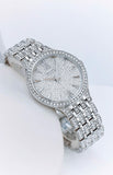 Bulova Crystal Collection Silver Dial Silver Steel Strap Watch for Women - 96L243