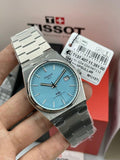 Tissot PRX Powermatic 80 Ice Blue Tiffany Dial Silver Steel Strap Watch for Men - T137.407.11.351.00