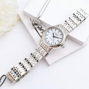 Tissot T Classic Carson Automatic White Dial Silver Steel Strap Watch For Women - T085.207.11.011.00