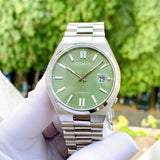 Citizen x Pantone Automatic Peaceful Green Dial Silver Steel Strap Watch For Men - NJ0158-89Z