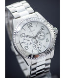Guess BFF Multifunction Silver Dial Silver Steel Strap Watch for Women - W0231L1