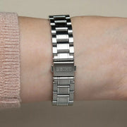 Seiko Diamond Silver Dial Silver Steel Strap Watch for Women - SUR579P1