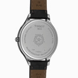 Tissot Bella Ora Jam Tangan Tali Kulit Hitam Dial Putih Bulat Untuk Wanita - T103.210.16.018.00